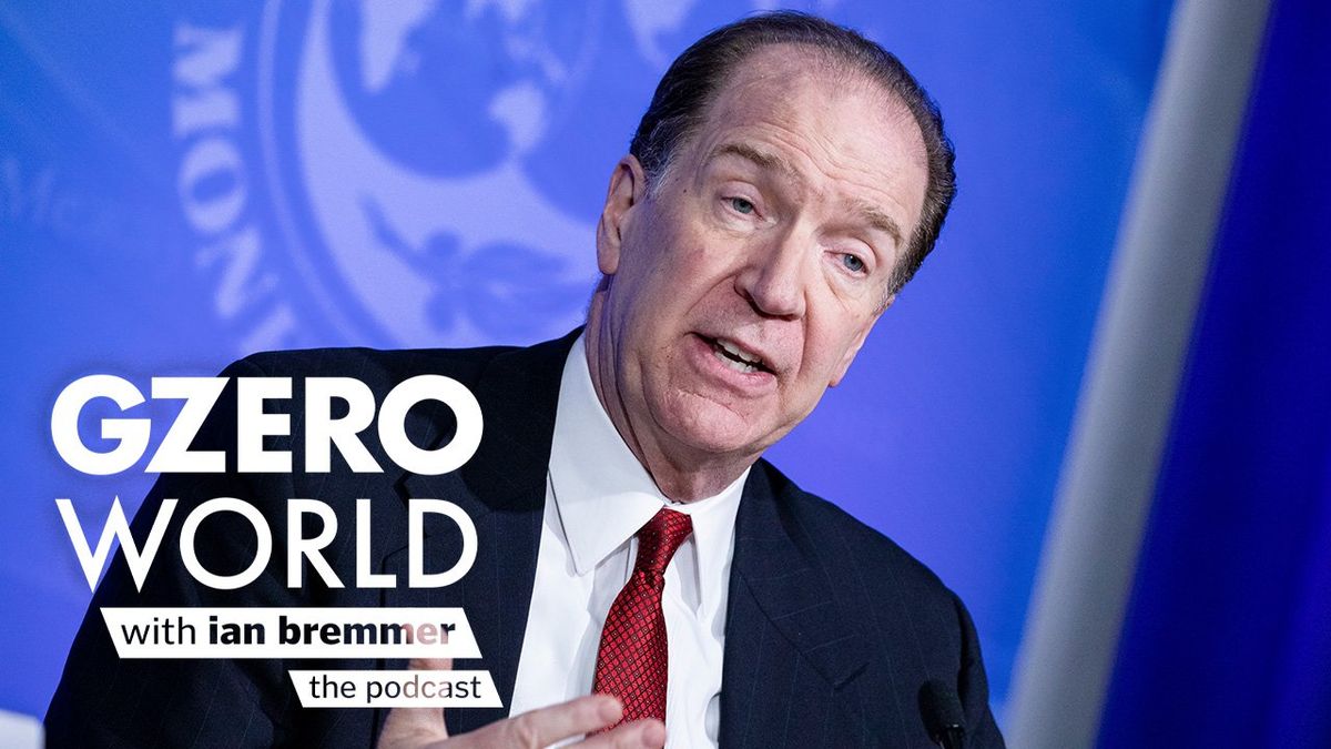 David Malpass (pictured) | GZERO World with Ian Bremmer: the podcast (graphic text)