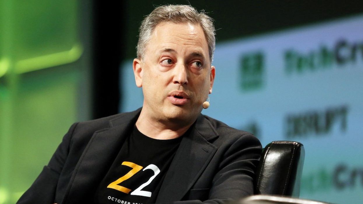 David Sacks, former CEO of Zenefits, is seen here speaking at a 2016 TechCrunch Disrupt in San Francisco, California.