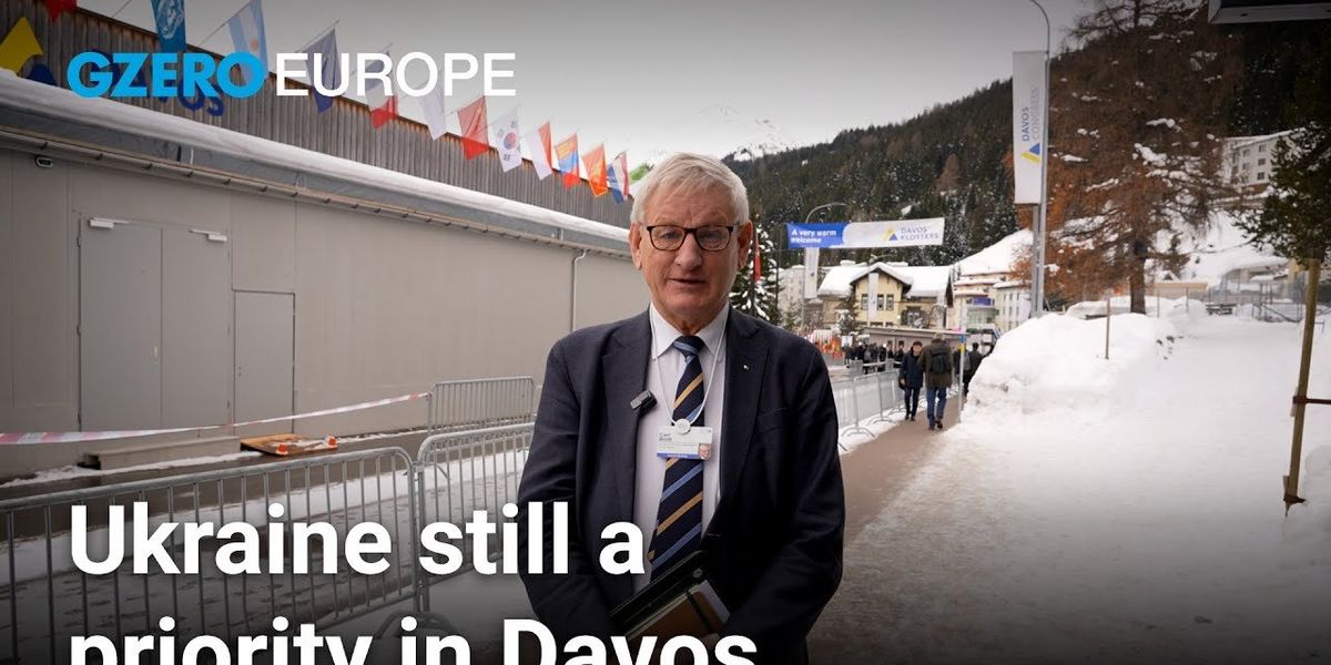 Ukraine pushes to stay top of mind at Davos 2024