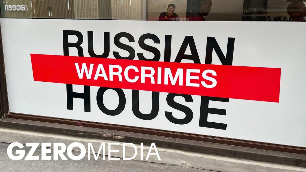 Russian war crimes exhibit at Davos reveals civilian toll in Ukraine