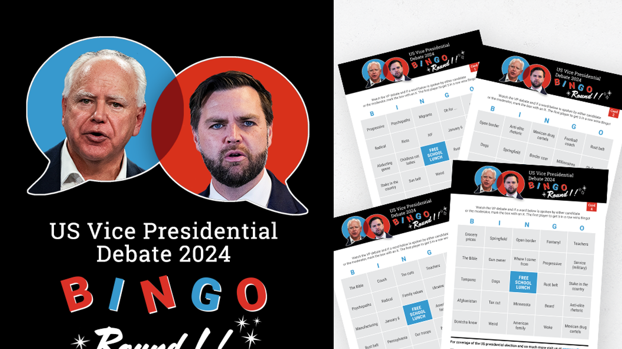 Debate Bingo - Round 1: US Vice Presidential Debate 2024