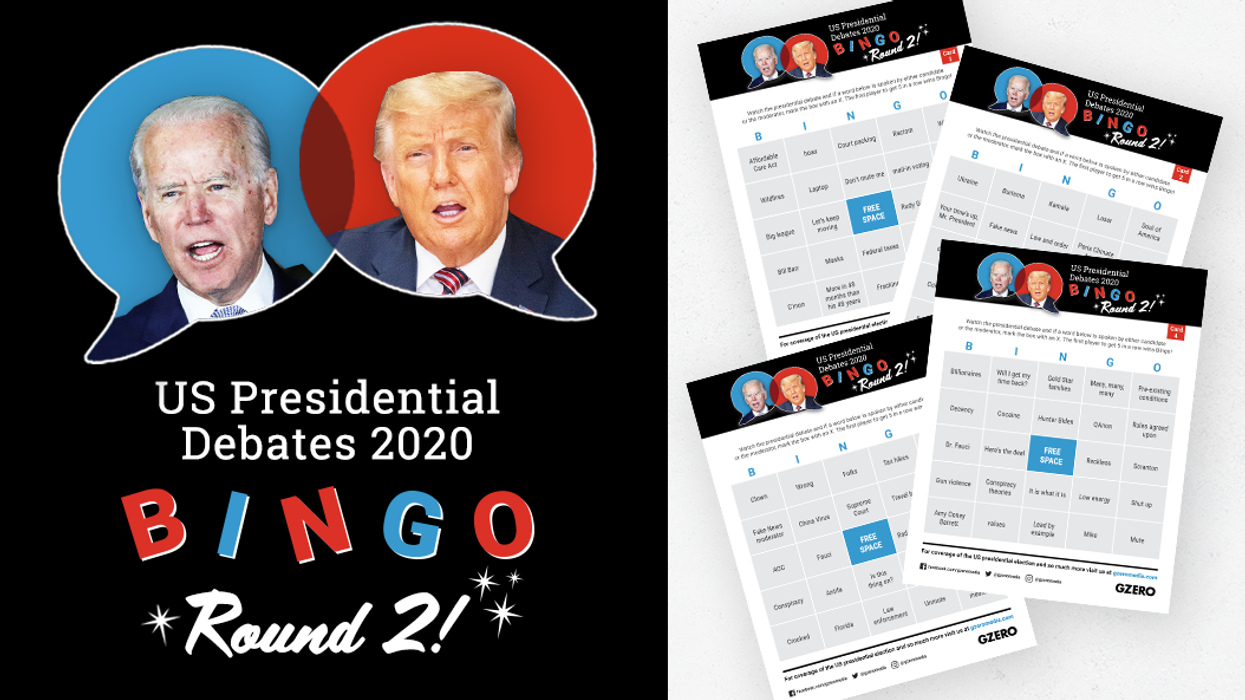 Debate Bingo - Round 2: US Presidential Debates 2020