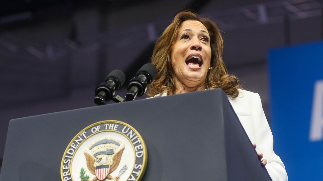 Democratic presidential nominee Kamala Harris campaigns on Aug. 29, 2024, in Savannah, Ga.