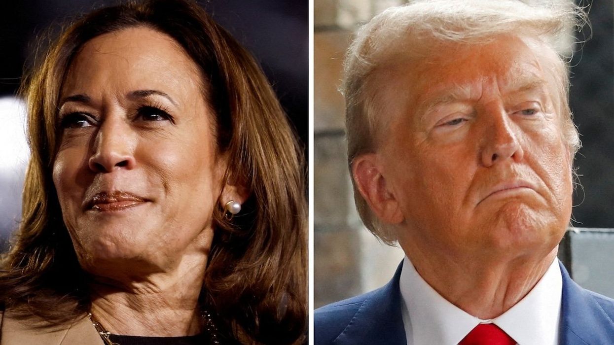 Democratic Vice President Kamala Harris and her Republican opponent, former President Donald Trump, are seen in a combination of file photographs taken on the campaign trail in October.