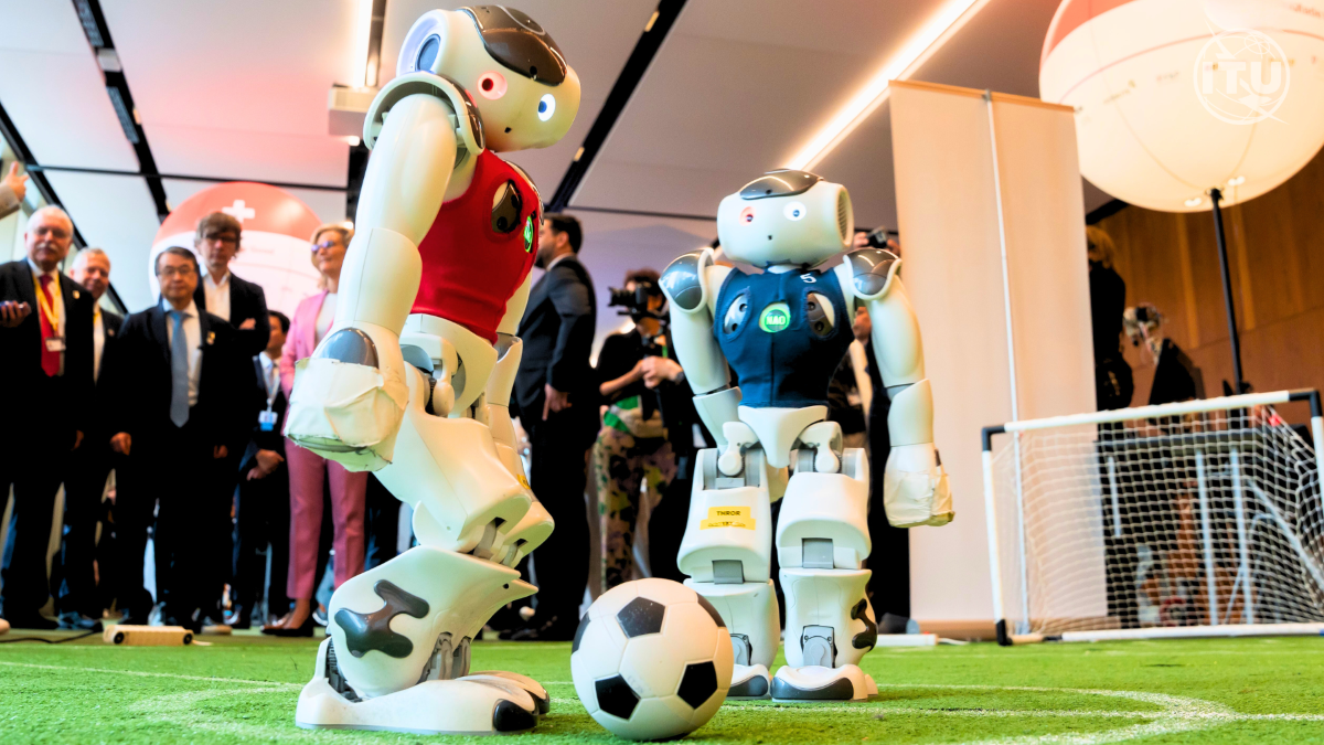 ​Demonstration of AI innovation at the AI for Good Summit in Geneva, Switzerland, on July 7, 2025.
