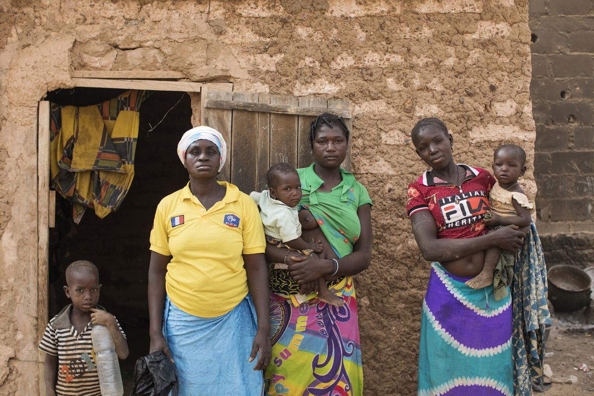Displaced families from the north of Burkina Faso