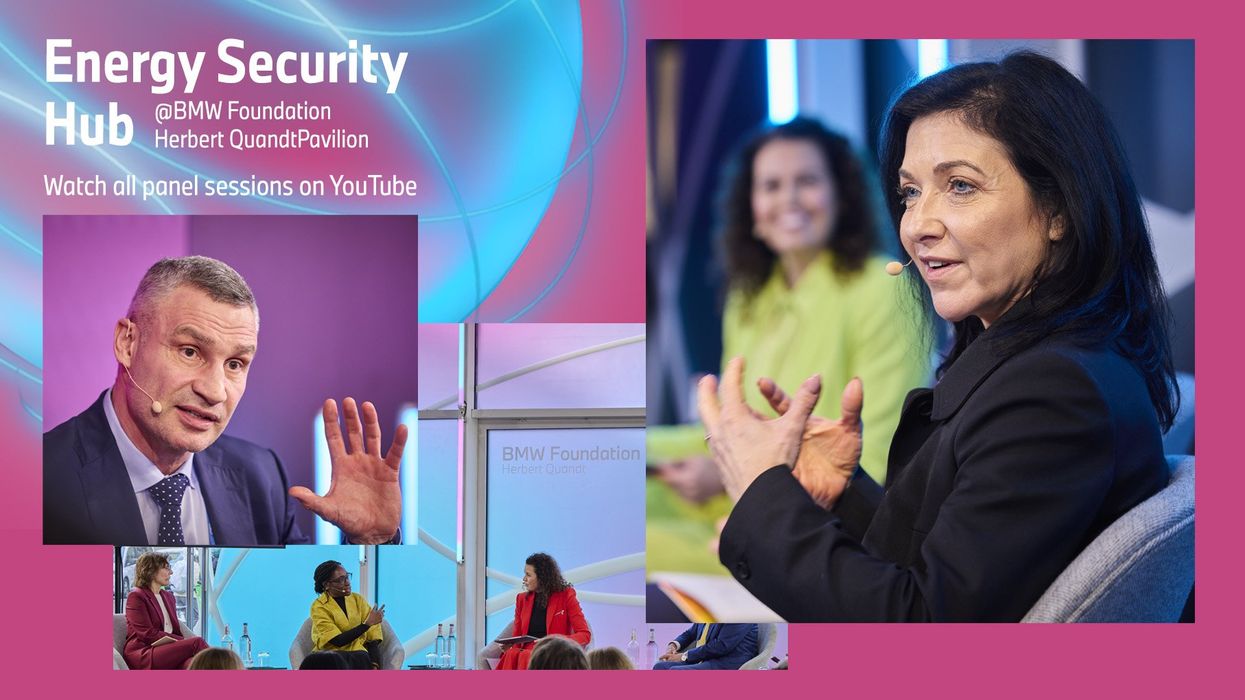 Energy Security Hub by the BMW Foundation card with pictures of the panelists