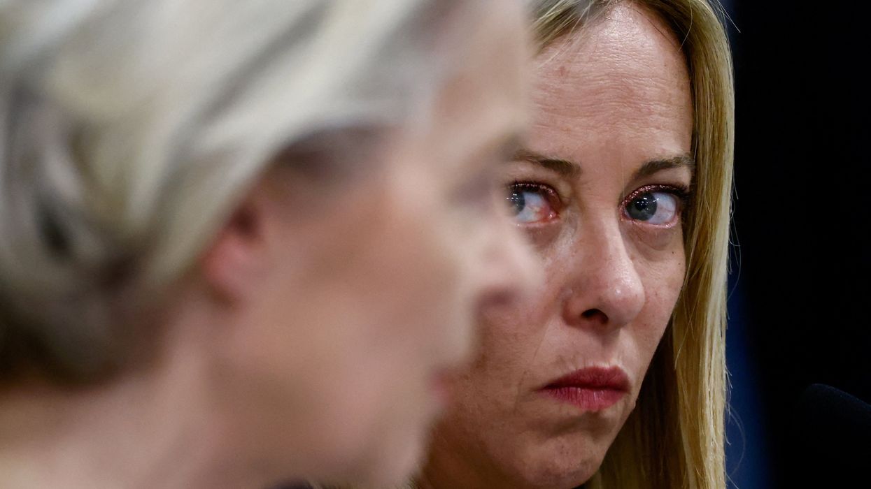 European Commission President Ursula von der Leyen and Italian Prime Minister Giorgia Meloni.