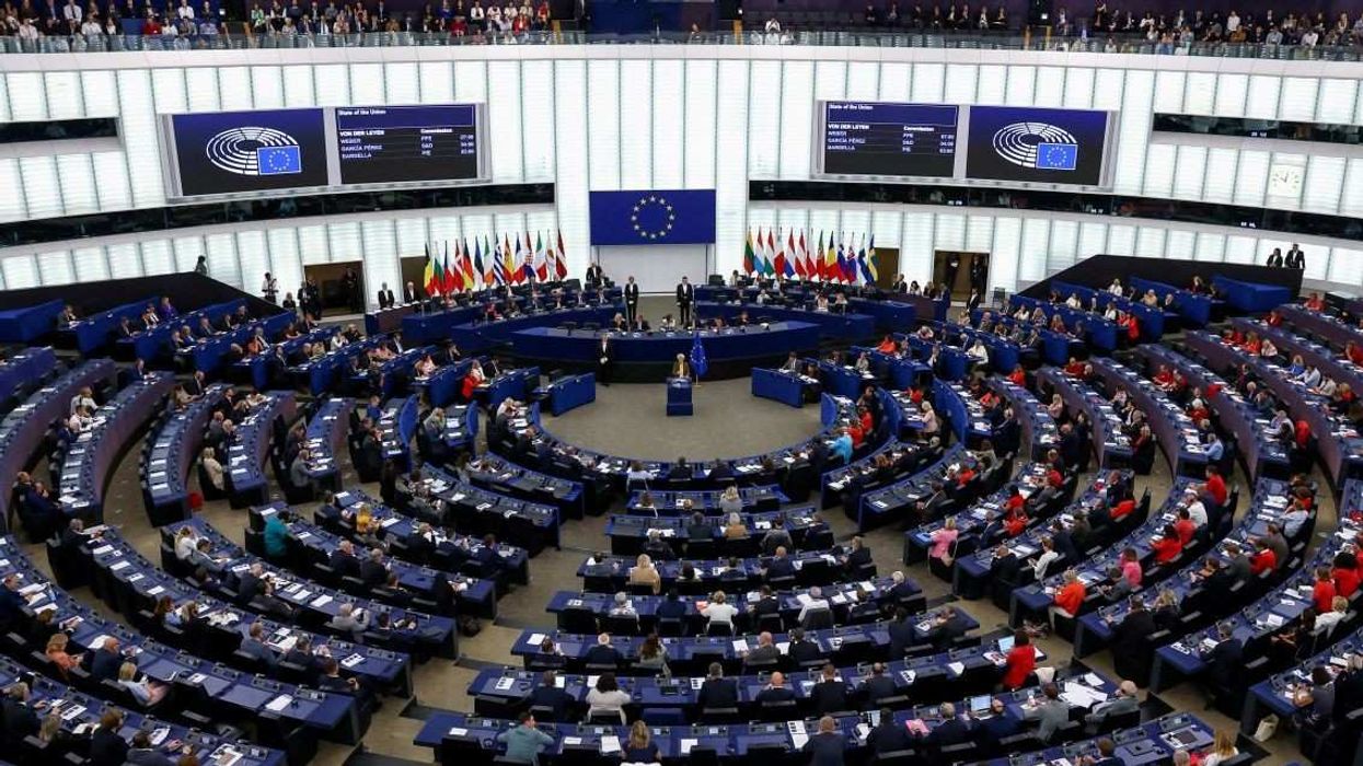 European Commission President Ursula von der Leyen delivers the State of the European Union address to the European Parliament, in Strasbourg, France, September 10, 2025.