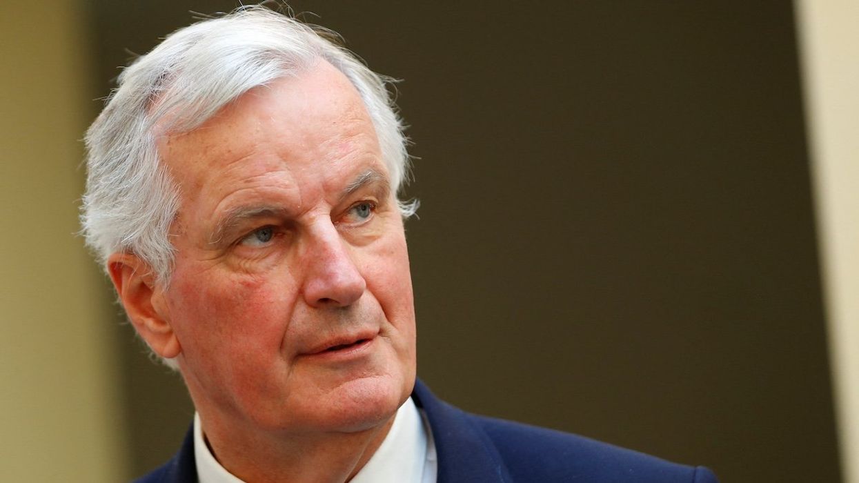 European Union's chief Brexit negotiator Michel Barnier talks to journalists in Vienna, Austria June 19, 2018.