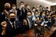 Pro-democracy legislators announce their resignation from the Legislative Council in Hong Kong. Reuters