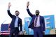 US senators-elect Jon Ossoff and Raphael Warnock campaign at a rally ahead of runoff elections in Atlanta, Georgia. Reuters