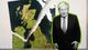 Prime Minister Boris Johnson and a map of the United Kingdom and the Republic of Ireland