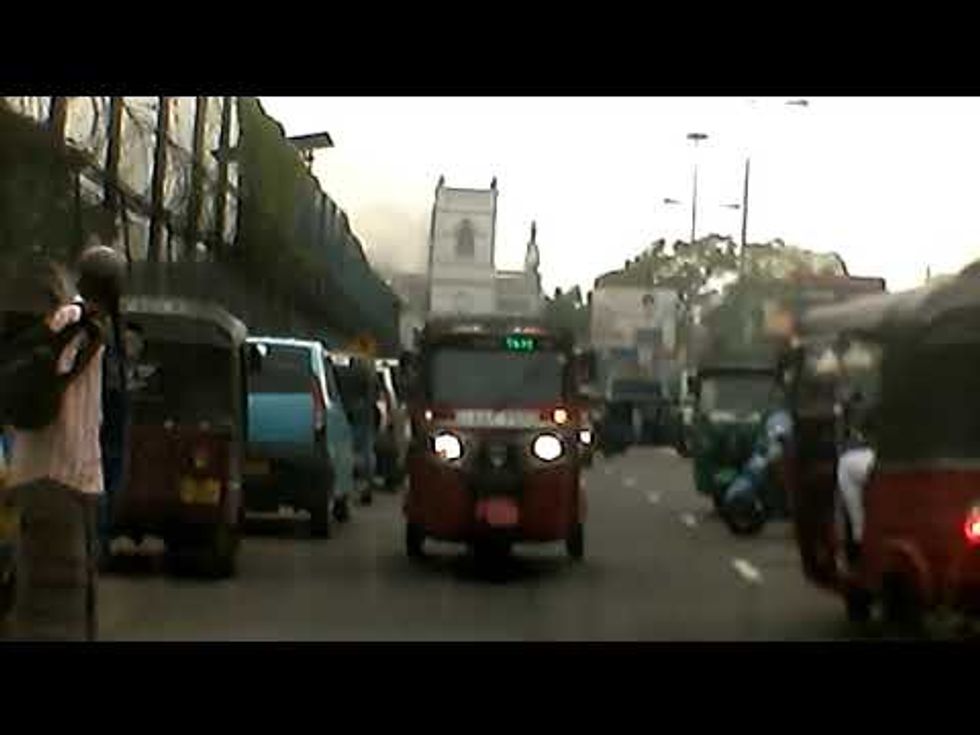 'It was a river of blood': Dashcam footage shows explosion outside Sri Lanka church