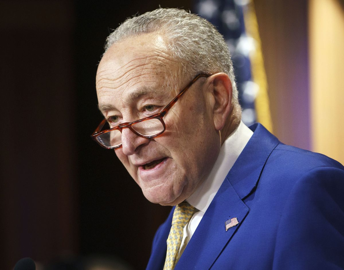 ​Feb. 13, 2024; Washington, D.C., USA - Senate Majority Leader Chuck Schumer.