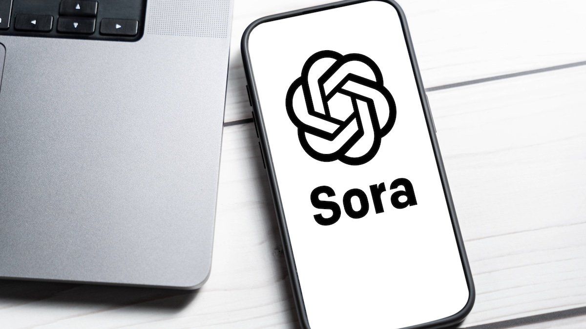February 17, 2024: OpenAI Sora logo on a smartphone display