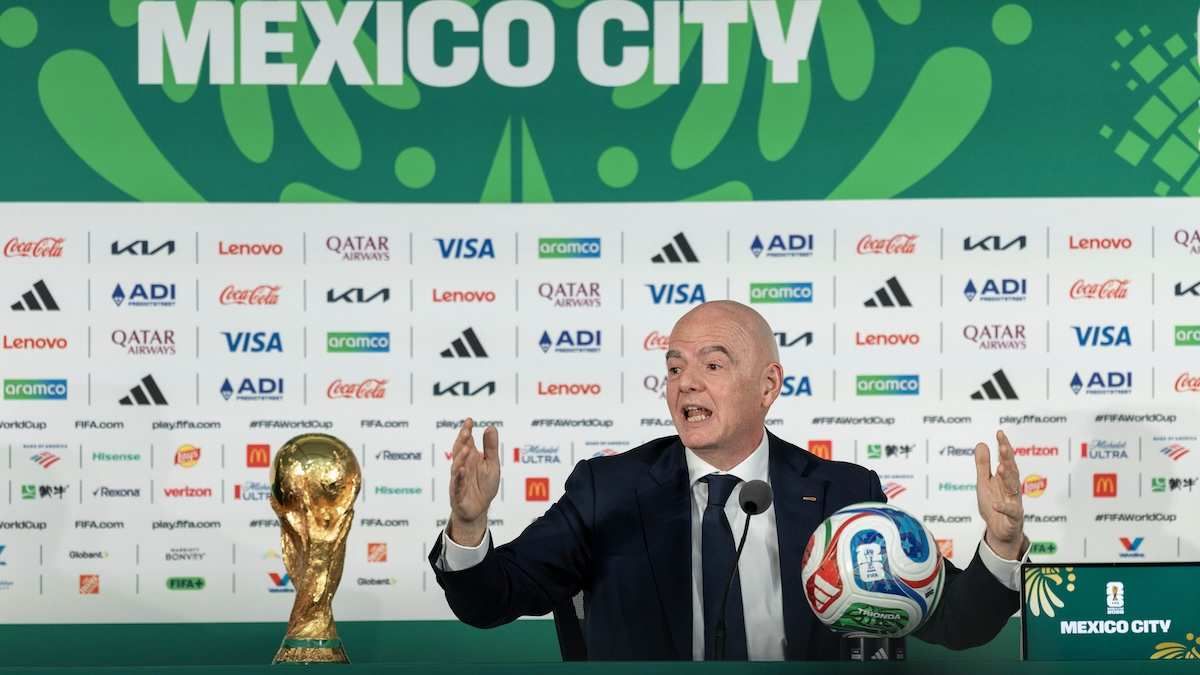 FIFA President Gianni Infantino in Mexico City, Mexico, on June 10, 2026.