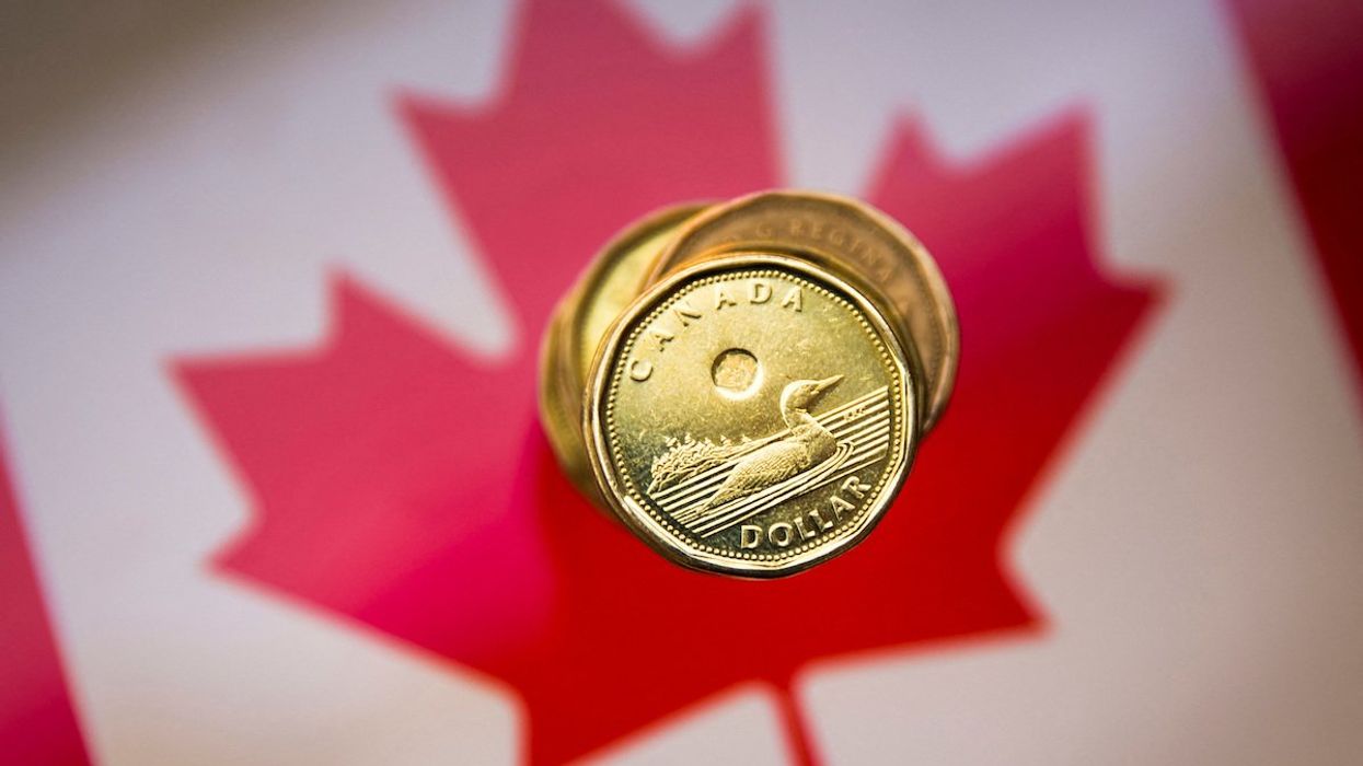 FILE PHOTO: A Canadian dollar coin, commonly known as the “Loonie”, is pictured in this illustration picture taken in Toronto, January 23, 2015.