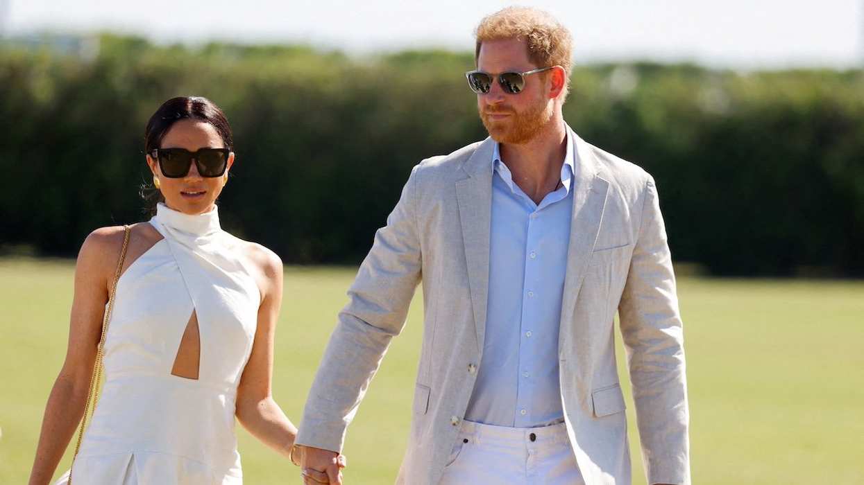 FILE PHOTO: Britain's Prince Harry and Meghan, Duchess of Sussex attend the Royal Salute Polo Challenge to benefit Sentebale, a charity founded by him and Prince Seeiso of Lesotho to support children in Lesotho and Botswana, in Wellington, Florida, U.S., April 12, 2024.