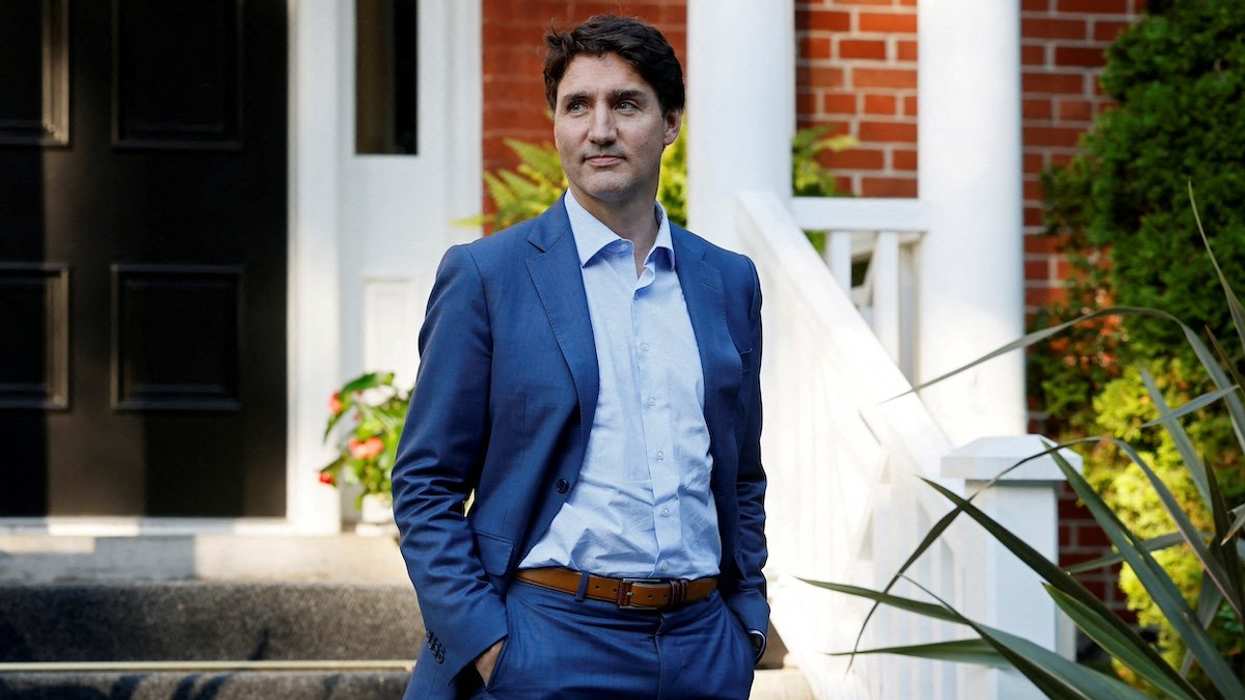 FILE PHOTO: Canada's Prime Minister Justin Trudeau waits for the arrival of NATO Secretary-General Jens Stoltenberg at Rideau Cottage, Ottawa, Ontario, Canada June 19, 2024.