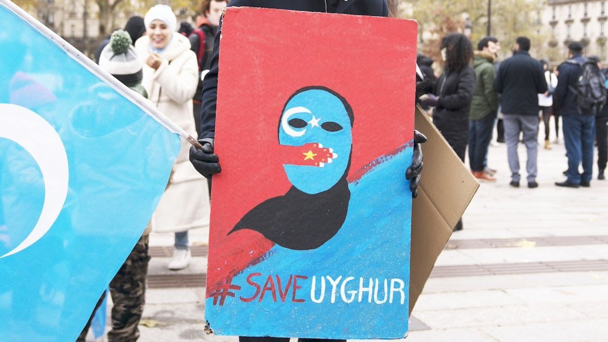 FILE PHOTO: France, Paris, 03-12-2022. March against the Uighur genocide