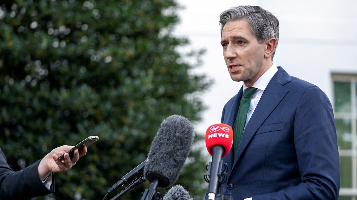 File Photo: Irish Taoiseach (Prime Minister) Simon Harris speaks to reporters after meeting with U.S. President Joe Biden at the White House in Washington, U.S., October 9, 2024.