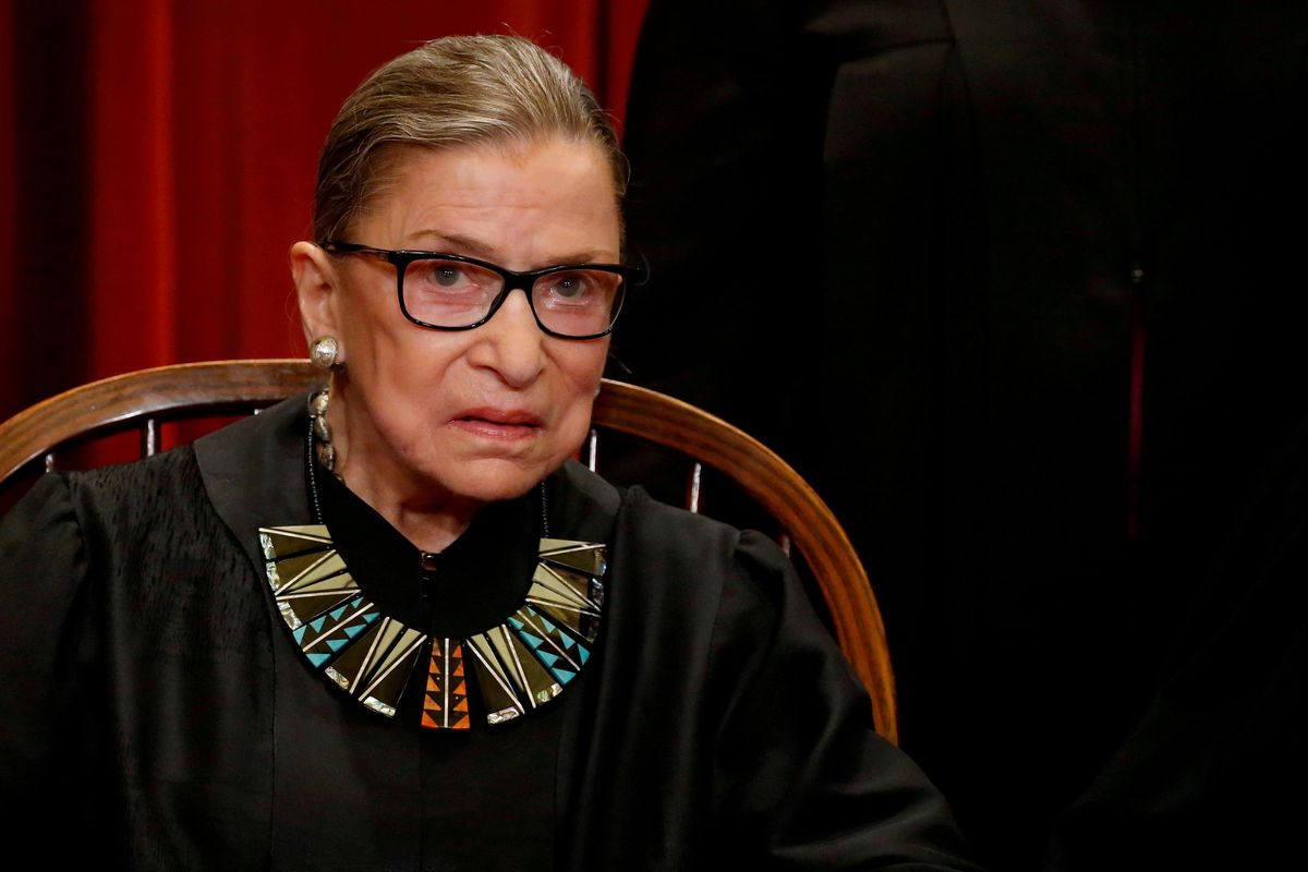 File photo of deceased US Supreme Court Justice Ruth Bader Ginsburg. Reuters