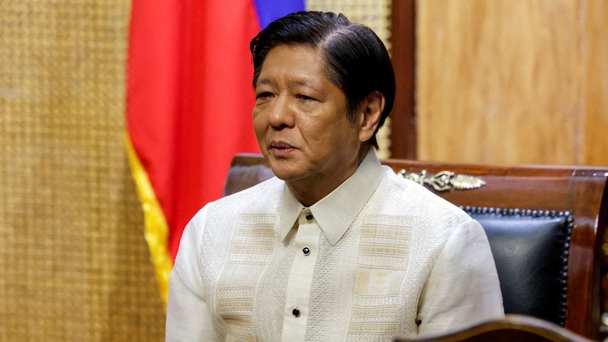 FILE PHOTO: Philippine President Ferdinand Marcos Jr. looks on as he meets with U.S. Secretary of State Antony Blinken, at Malacanang Palace in Manila, Philippines, March 19, 2024. 