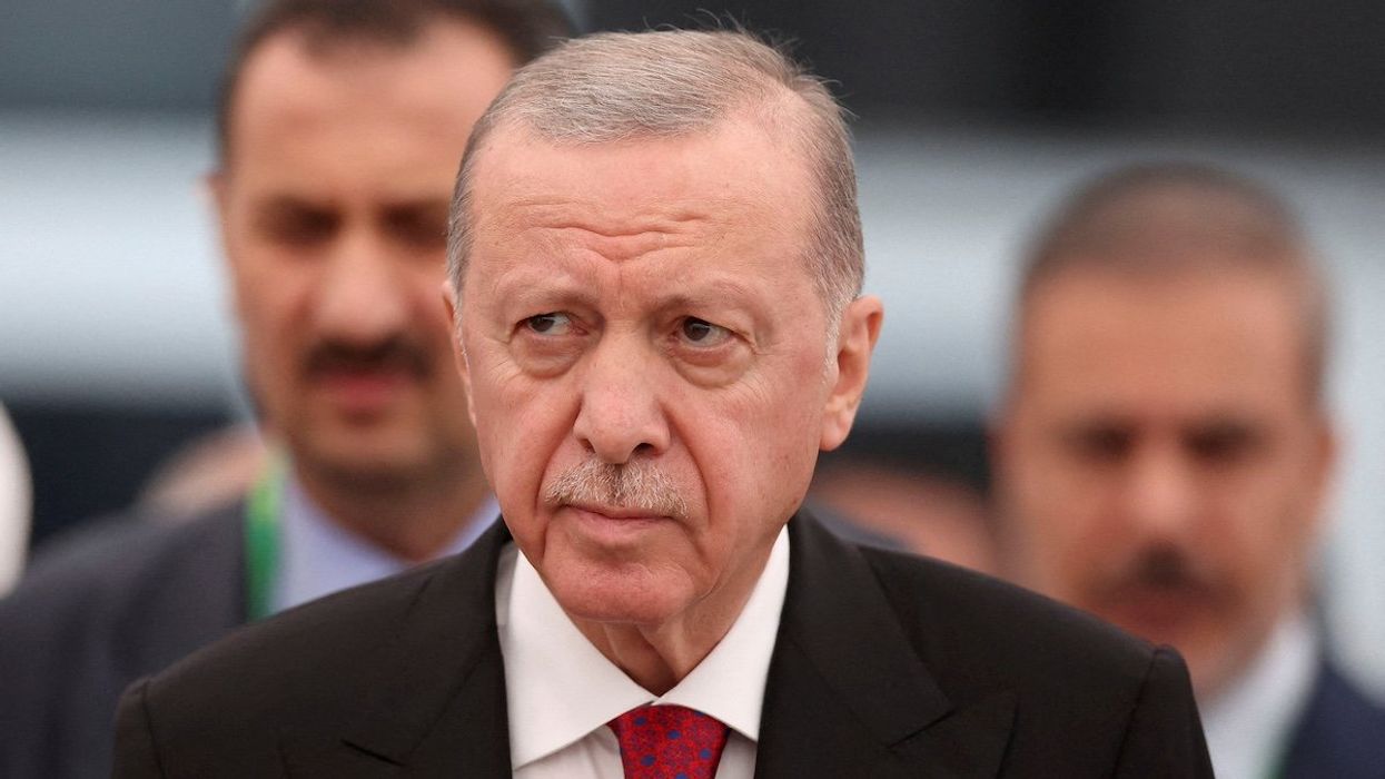 FILE PHOTO: Turkish President Tayyip Erdogan attends the G20 summit in Rio de Janeiro, Brazil, November 19, 2024.