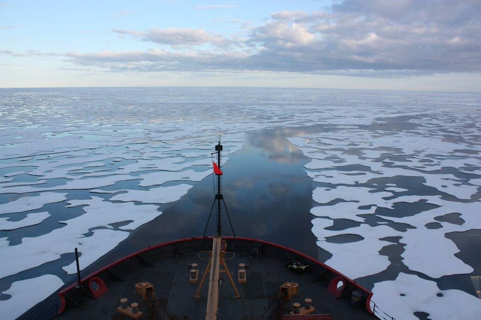 FILE PHOTO: U.S. Coast Guard Cutter Healy in the Beaufort Sea, July 20, 2011