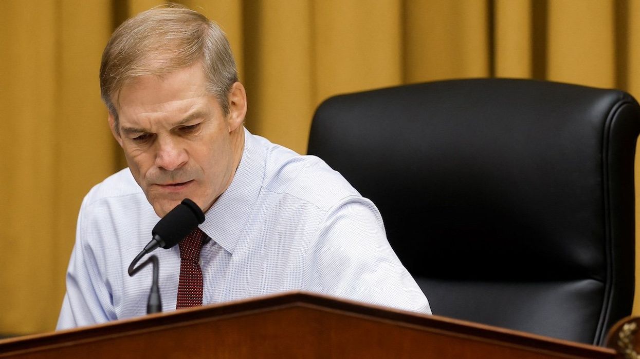 FILE PHOTO: U.S. House Judiciary Committee Chairman Jim Jordan (R-OH) sits before a hearing of the House Judiciary Committee on Capitol Hill in Washington, U.S. June 21, 2023.