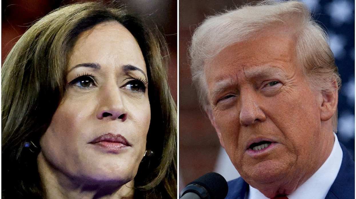 FILE PHOTO: U.S. Vice President Kamala Harris in Milwaukee, Wisconsin, U.S. August 20, 2024 and former U.S. President Donald Trump in Bedminster, New Jersey, U.S., August 15, 2024 are seen in a combination of file photographs.