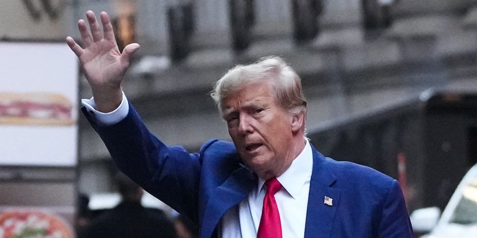 Former President Donald Trump is attending court while closing arguments in his civil business fraud trial are taking place at the New York Supreme Court on January 11, 2024. 