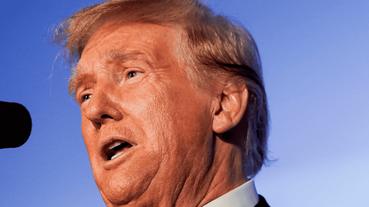 Former President Donald Trump speaks during a rally ahead of the New Hampshire primary election, in Portsmouth, NH, on Jan.17, 2024.