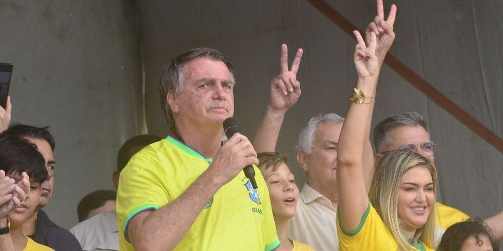 Former president Jair Messias Bolsonaro is inaugurating Route 22 in eight cities in Rio Grande do Norte, starting with the cities of Extremoz, Natal, Parnamirim, and Mossoro, in Natal, Brazil, on August 16, 2024.