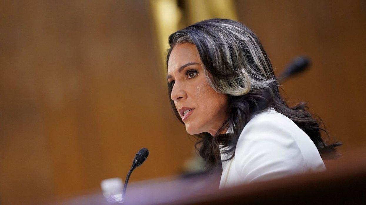 Former Rep. Tulsi Gabbard, Donald Trump's nominee to be Director of National Intelligence, testifies before a Senate Intelligence Committee confirmation hearing on Capitol Hill in Washington, DC, on Jan. 30, 2025.