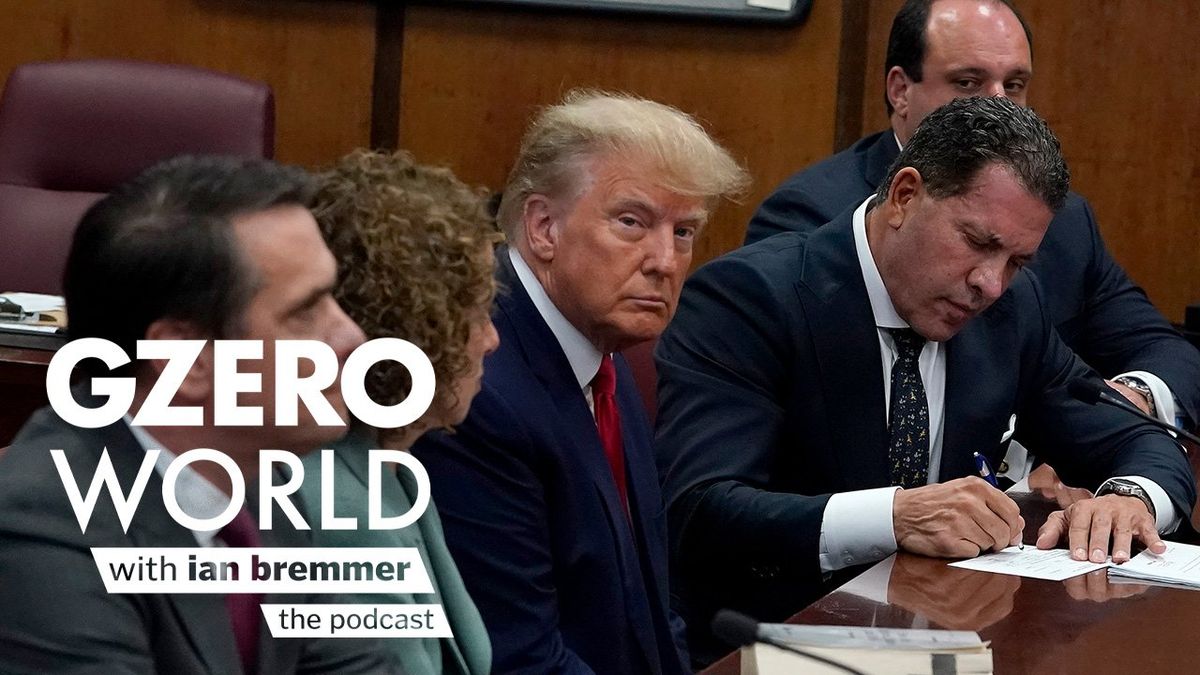 Former US President Donald Trump in court with members of his legal team | GZERO World with Ian Bremmer - the podcast