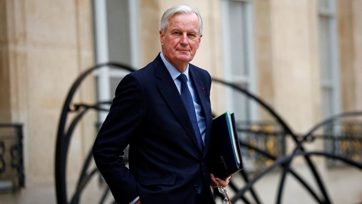 French Prime Minister Michel Barnier leaves following the weekly cabinet meeting at the Elysee Palace in Paris, France, on Nov. 27, 2024.