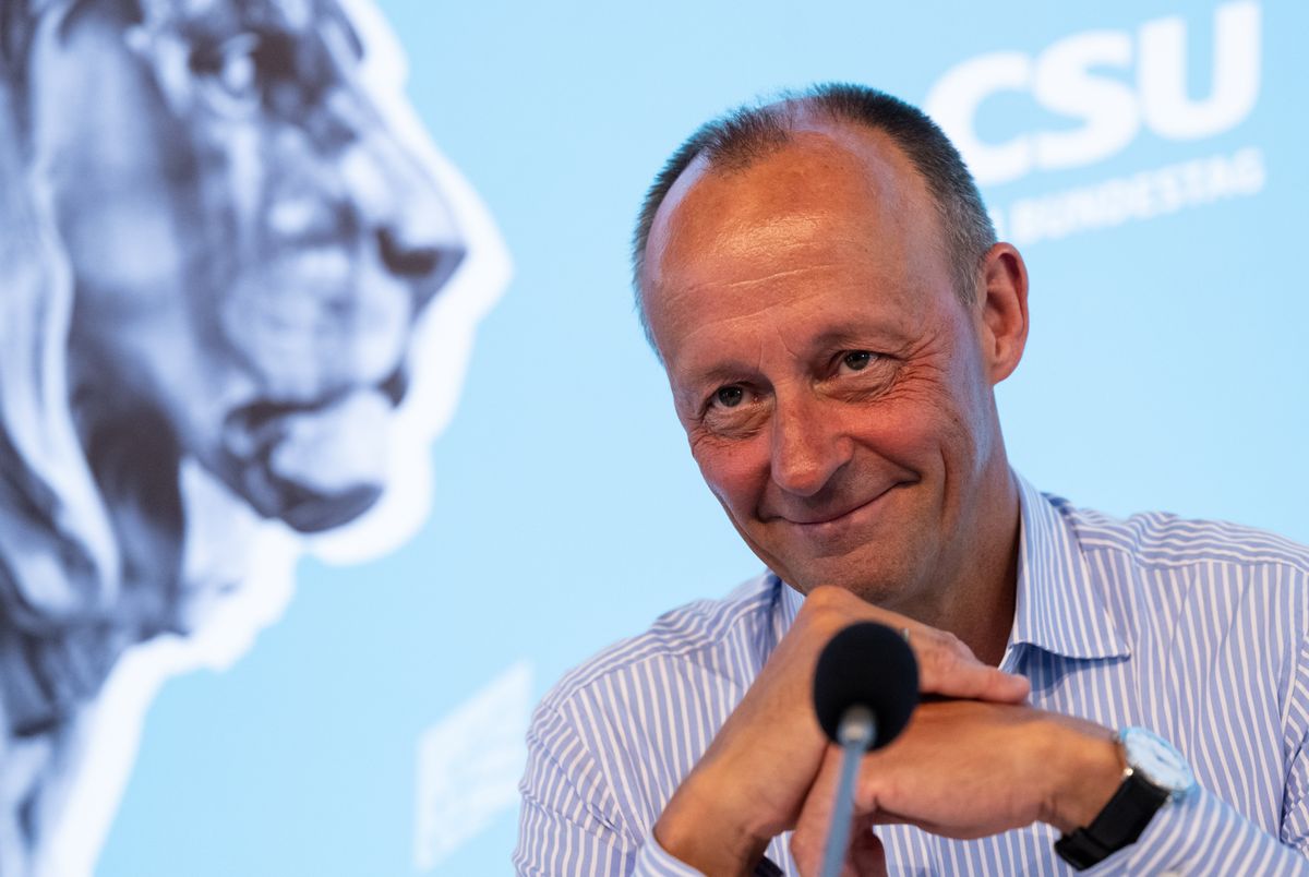 Friedrich Merz attends the closed meeting of the CSU parliamentary group in the Bundestag at Andechs Monastery, Germany.