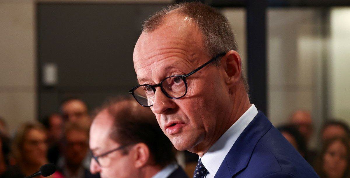 ​Friedrich Merz, leader of the conservative Christian Democratic Union (CDU) party, gives a statement after German Chancellor Olaf Scholz sacked Finance Minister Christian Lindner, before a session of the Bundestag, Germany's lower house of parliament, in Berlin, Germany, November 7, 2024. 