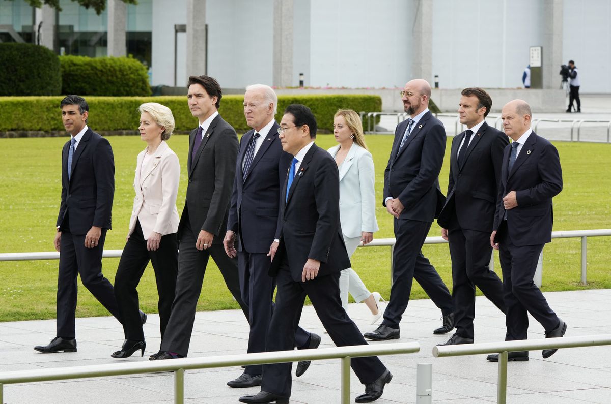 G-7 leaders in Hiroshima, Japan. 