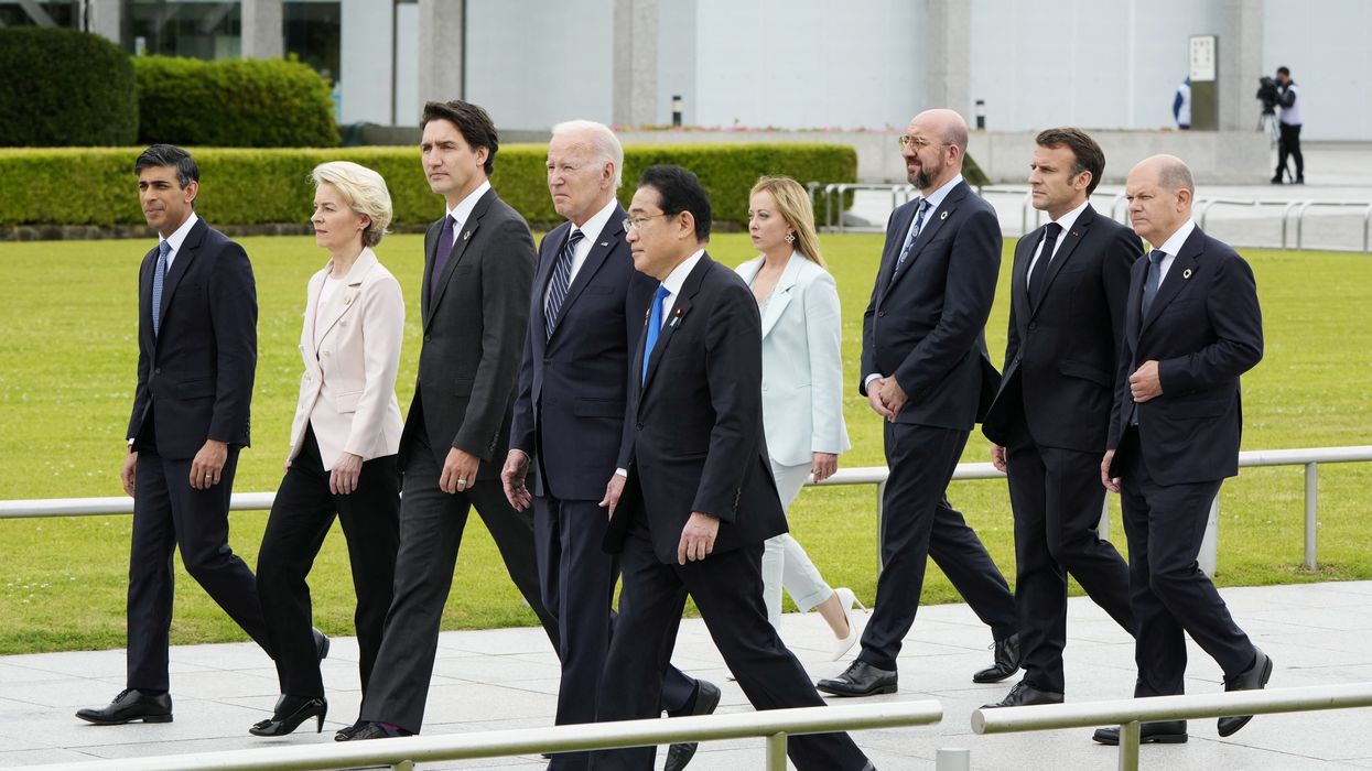 G-7 leaders in Hiroshima, Japan.