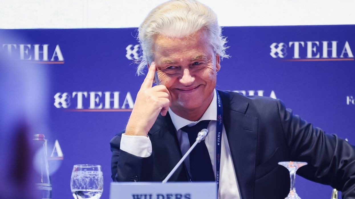 Geert Wilders, leader of the Dutch Party for Freedom party, part of the hard-right coalition government.
