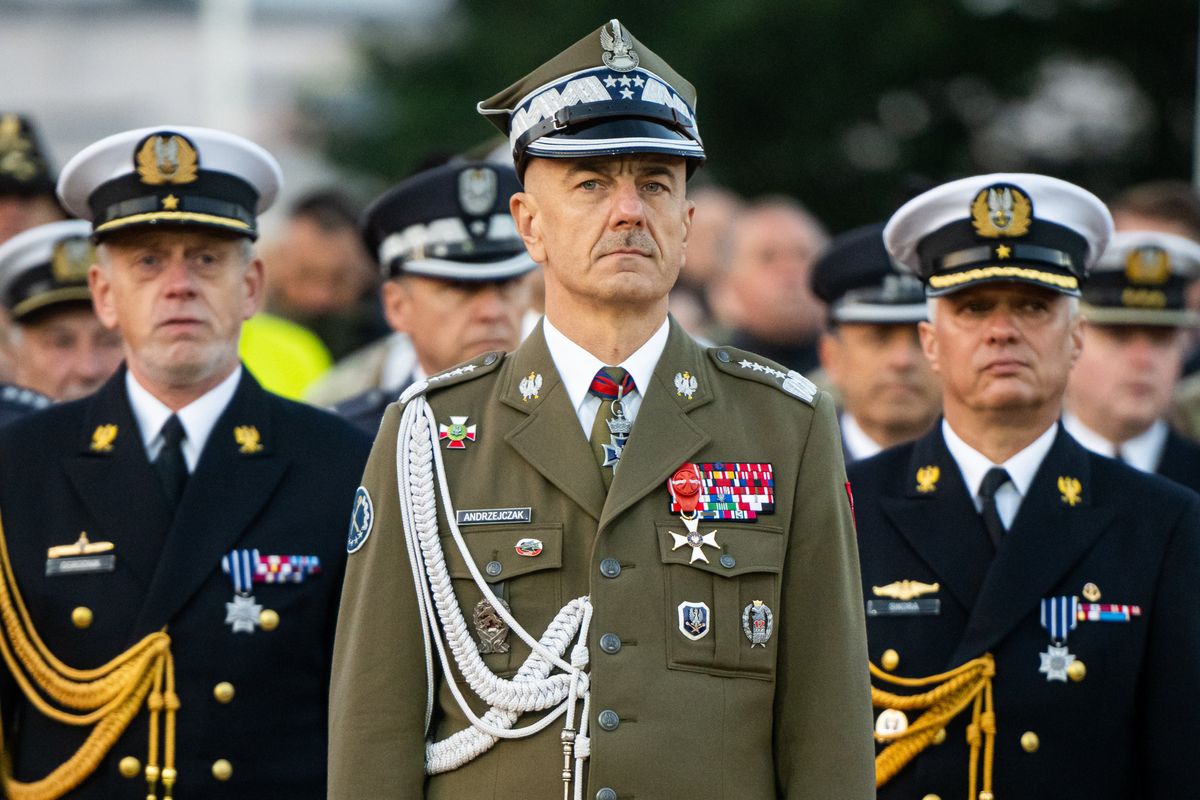 General of the Polish Army, Chief of the General Staff of the Polish Army - Rajmund Andrzejczak seen during the 84th anniversary of the outbreak of World War II in Westerplatte.