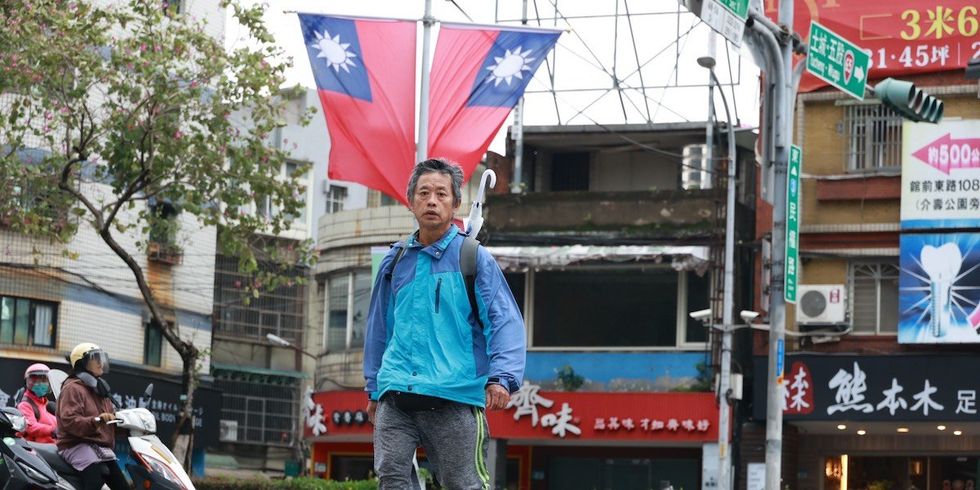 General view of street in Taipei, Taiwan, ahead of the presidential election in Taipei City, Taiwan January 3, 2024.