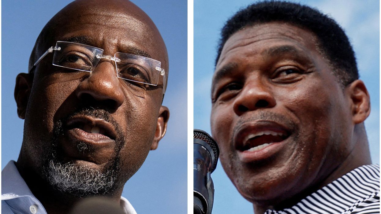 Georgia Senate candidates: U.S. Senator Raphael Warnock (D) and Herschel Walker (R)