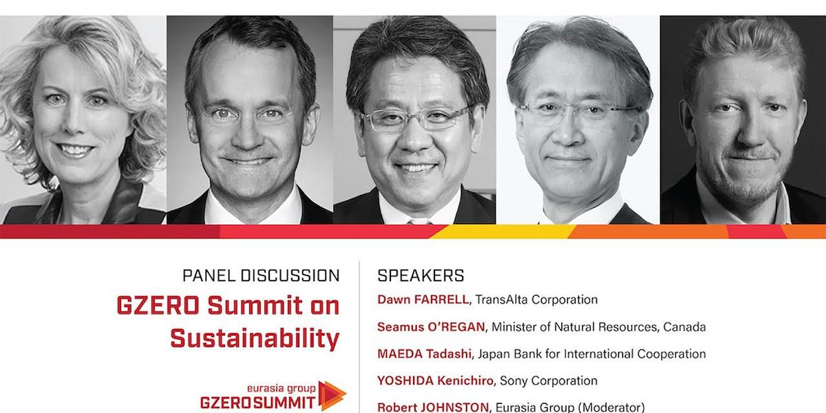 GZERO Summit on sustainability: COVID-19’s promise on ESG