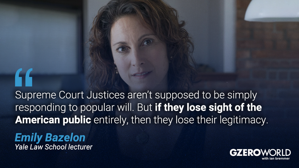 GZERO World with ian bremmer \u2014 most quotable moments of 2024 | Pictured: Emily Bazelon with quotes from her