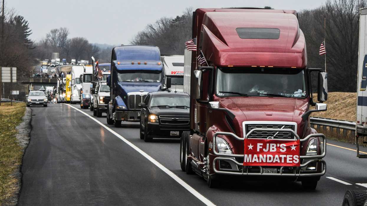 Hard Numbers: Truckers circle DC, Sri Lankan bakers flame out, world hits COVID milestone, Colombia kills rebels, celebrating International Women’s Day