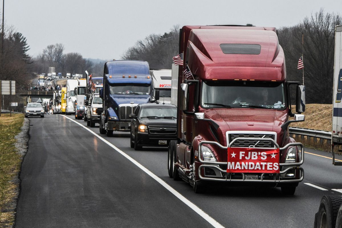 Hard Numbers: Truckers circle DC, Sri Lankan bakers flame out, world hits COVID milestone, Colombia kills rebels, celebrating International Women’s Day
